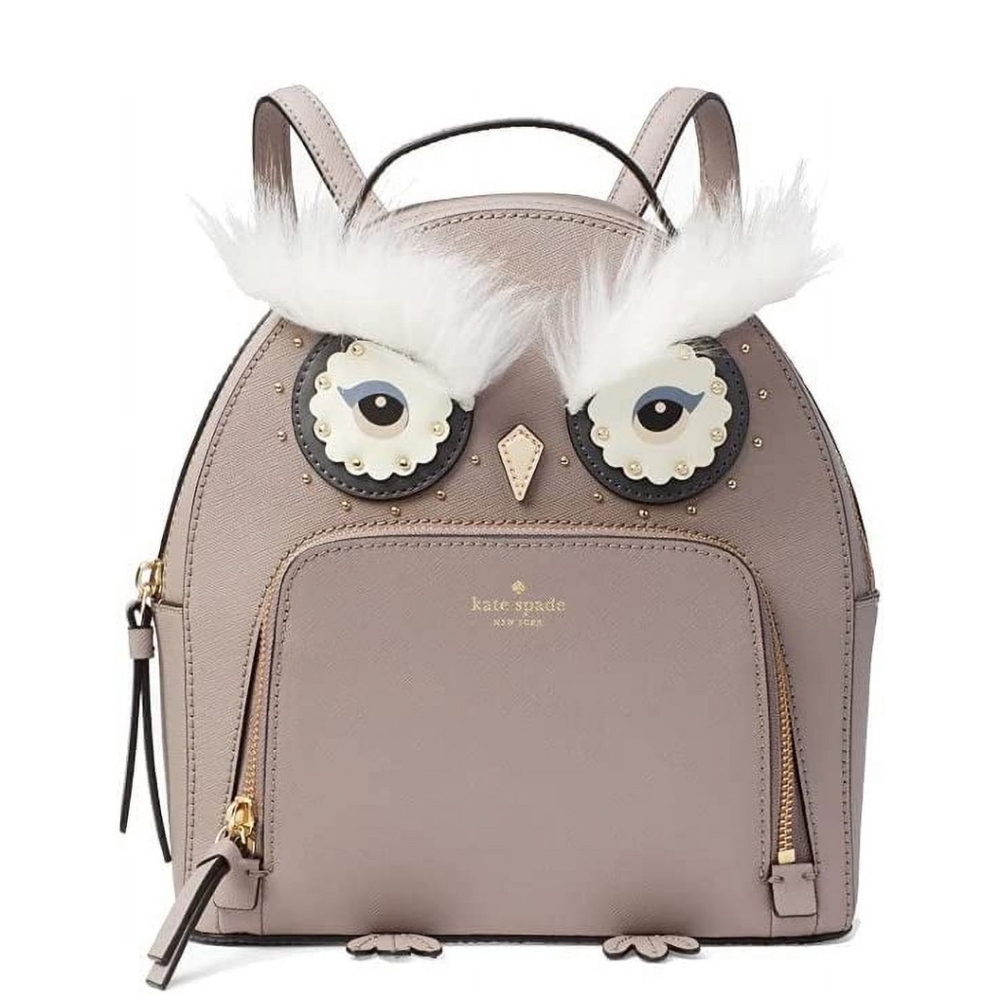 Kate Spade Star Bright Tomi Owl EUC Mini Backpack, Gray
